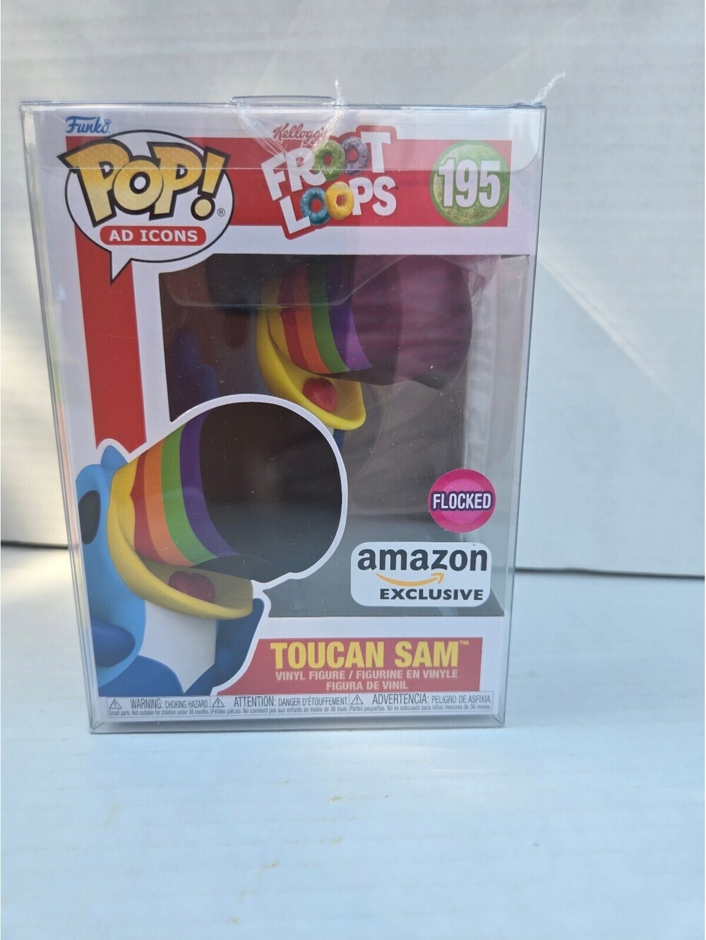 Funko Pop! Ad Icons Froot Loops Toucan Sam #195 Flocked Amazon Exclusive